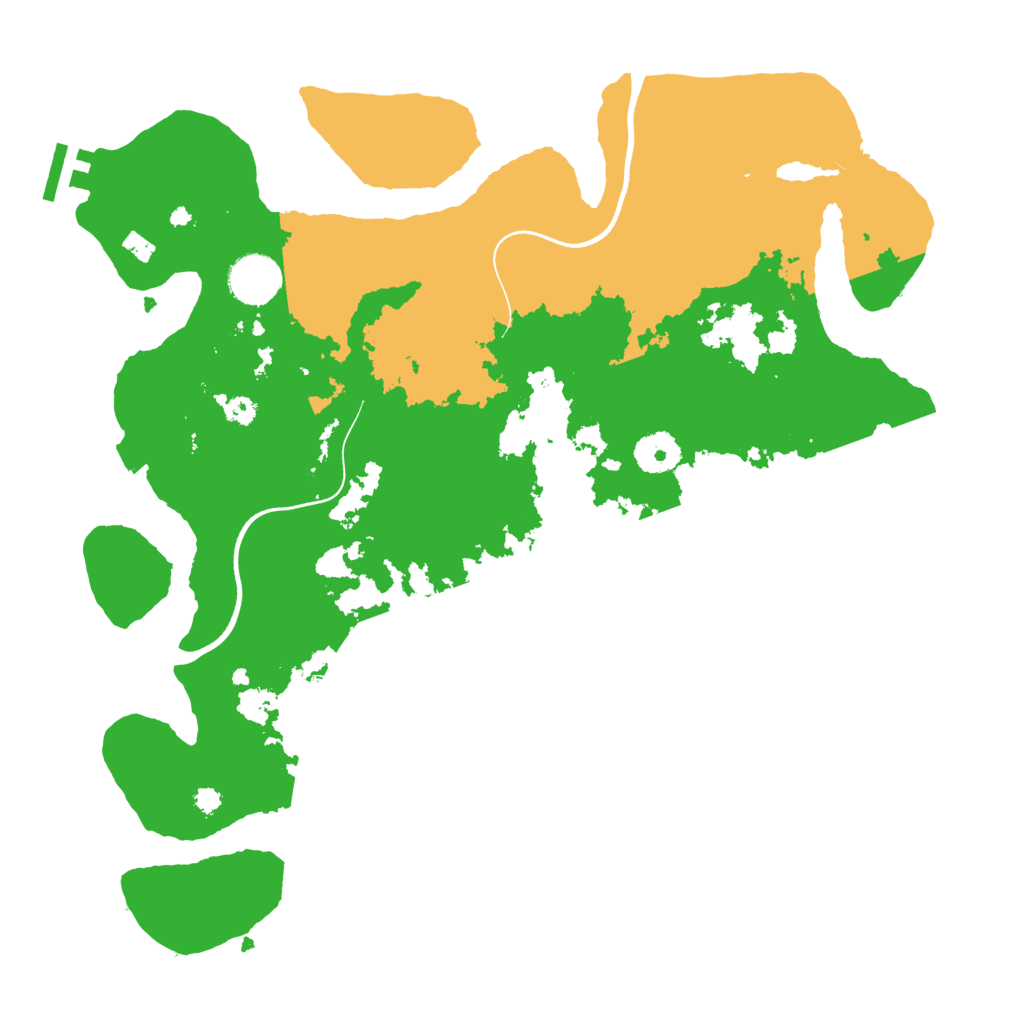 Biome Rust Map: Procedural Map, Size: 3550, Seed: 32616954