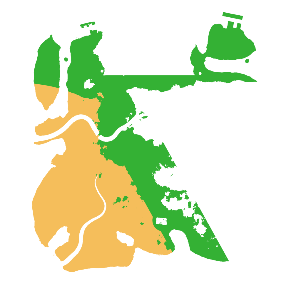Biome Rust Map: Procedural Map, Size: 3000, Seed: 36192