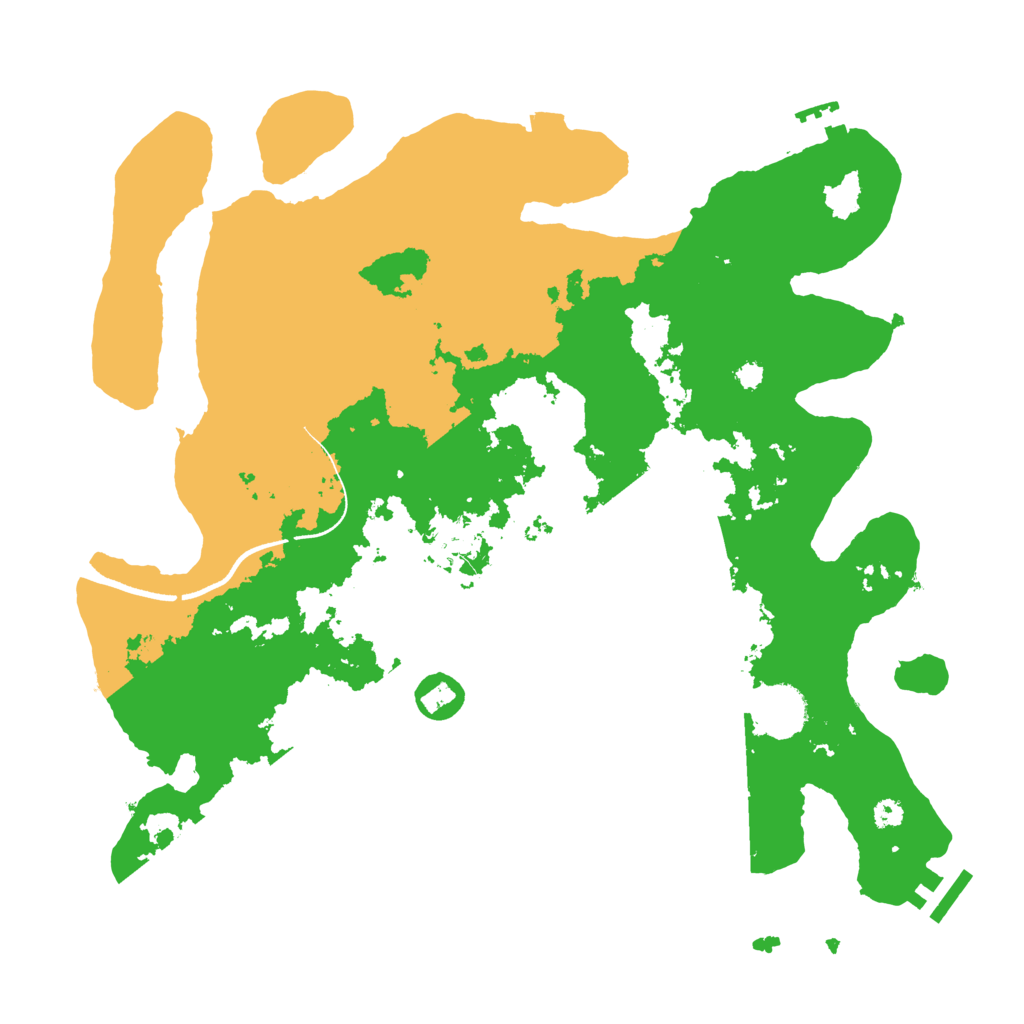 Biome Rust Map: Procedural Map, Size: 3500, Seed: 998101