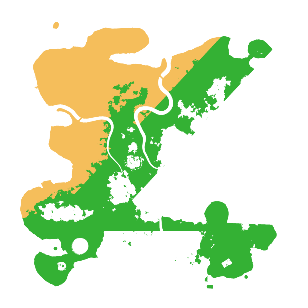 Biome Rust Map: Procedural Map, Size: 3500, Seed: 2999750