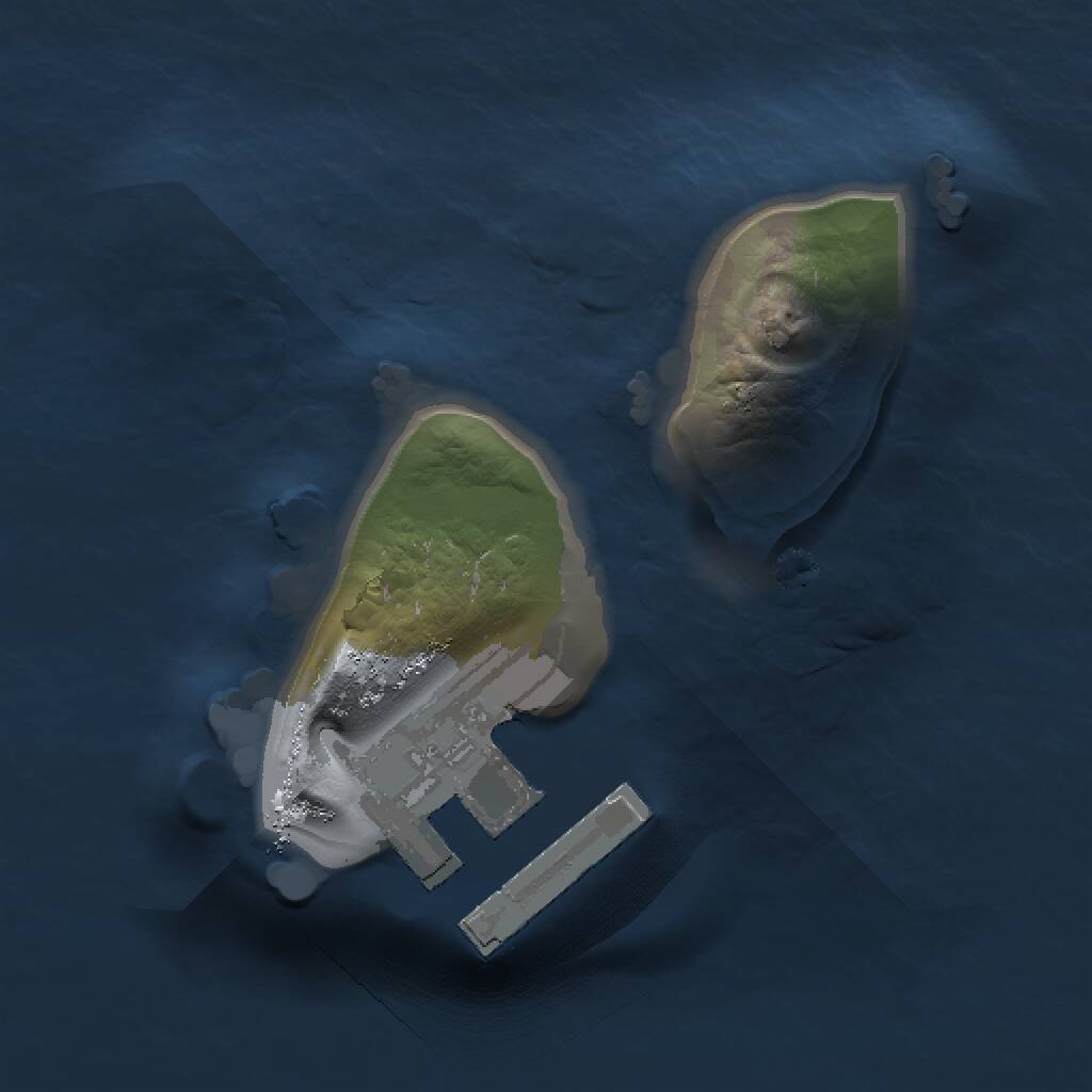 Rust Map: Procedural Map, Size: 1000, Seed: 1226325835, 2 Monuments