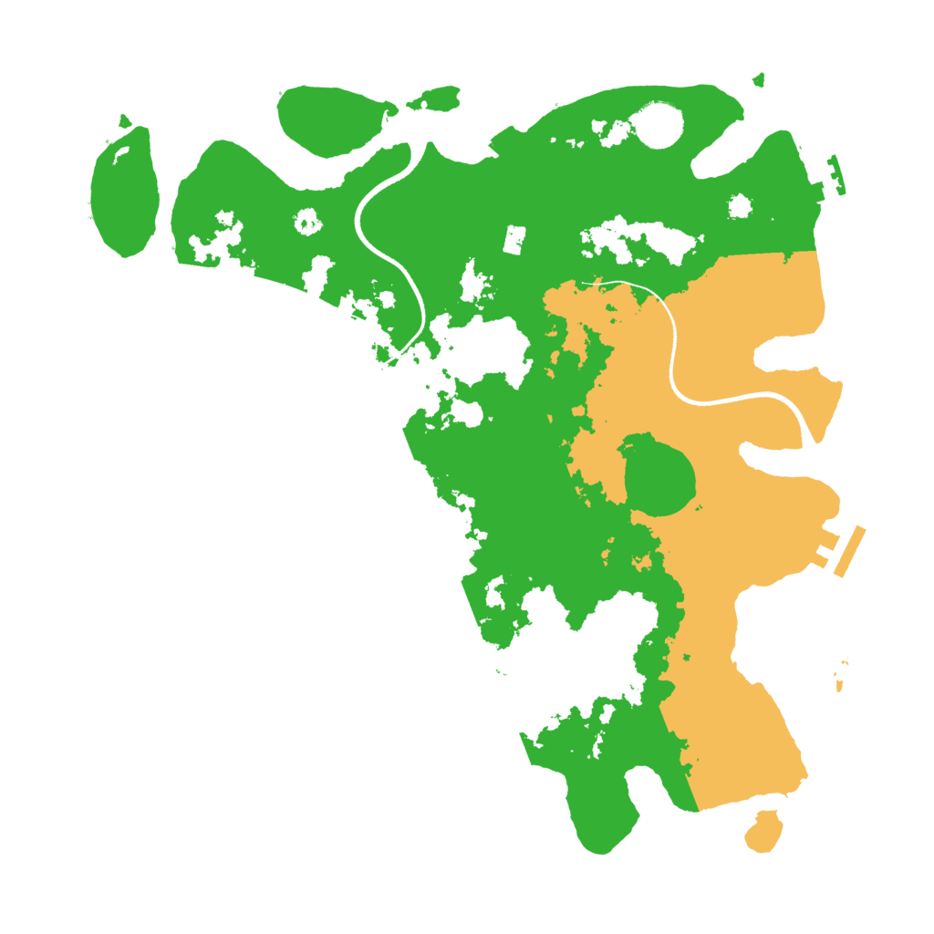 Biome Rust Map: Procedural Map, Size: 3500, Seed: 459845