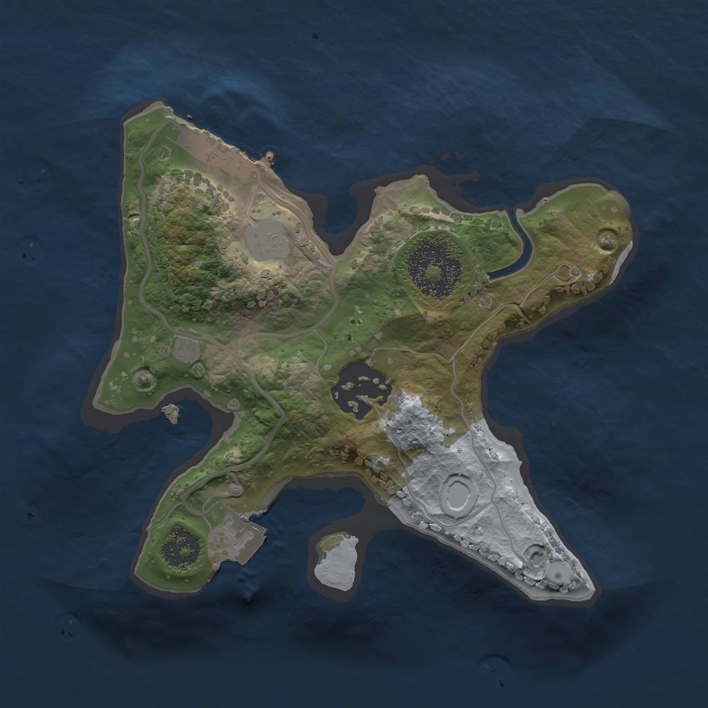 Rust Map: Procedural Map, Size: 1900, Seed: 473106709, 5 Monuments