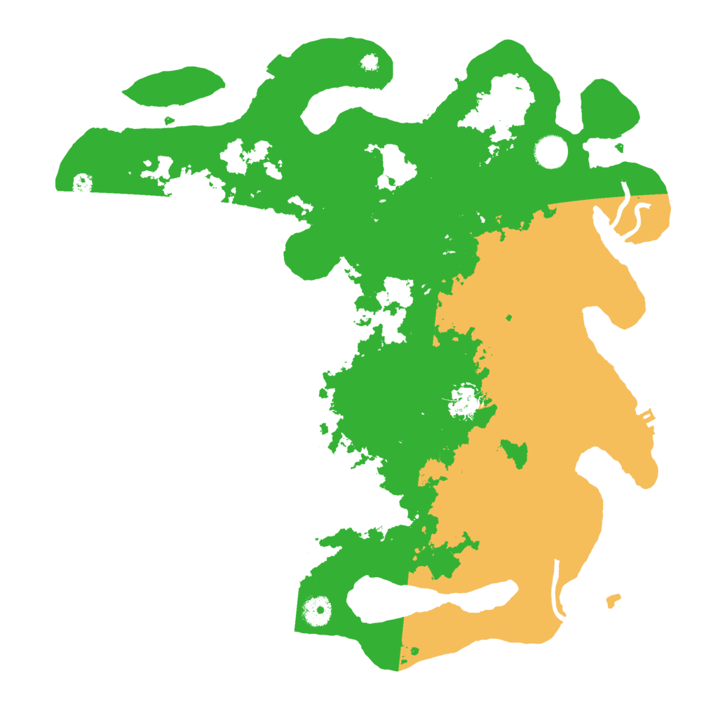 Biome Rust Map: Procedural Map, Size: 3800, Seed: 662667