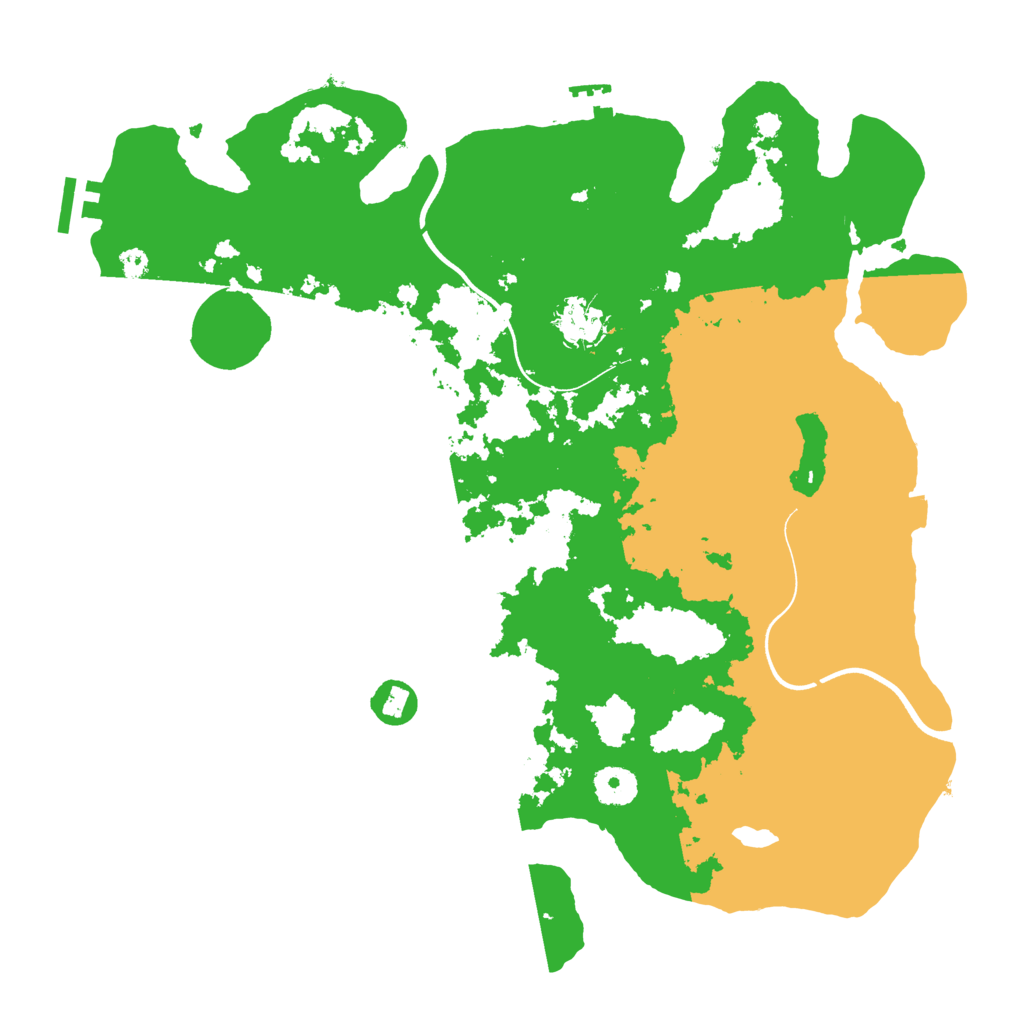 Biome Rust Map: Procedural Map, Size: 3700, Seed: 77423385