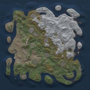 Thumbnail Rust Map: Procedural Map, Size: 4250, Seed: 153, 18 Monuments