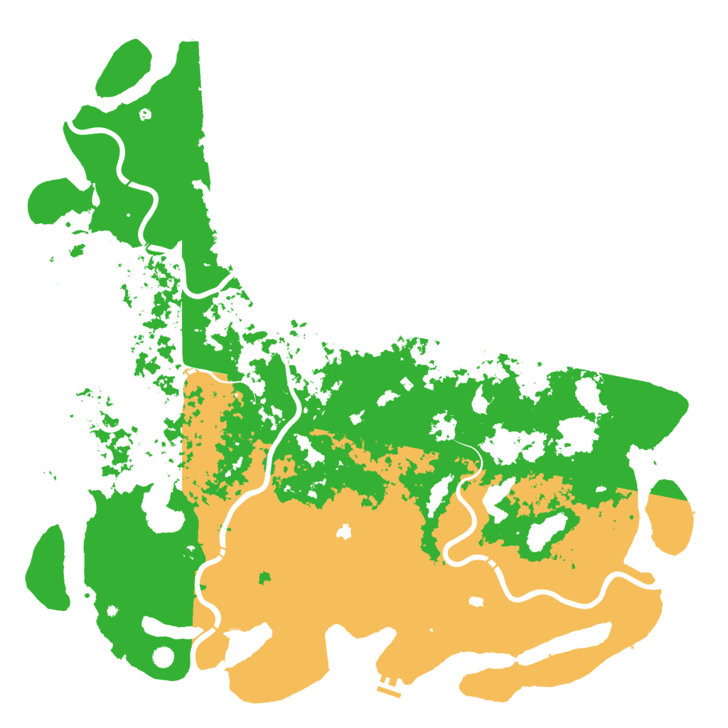 Biome Rust Map: Procedural Map, Size: 6000, Seed: 570070783