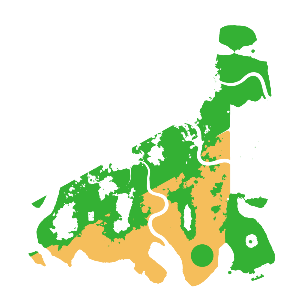 Biome Rust Map: Procedural Map, Size: 3600, Seed: 4572350