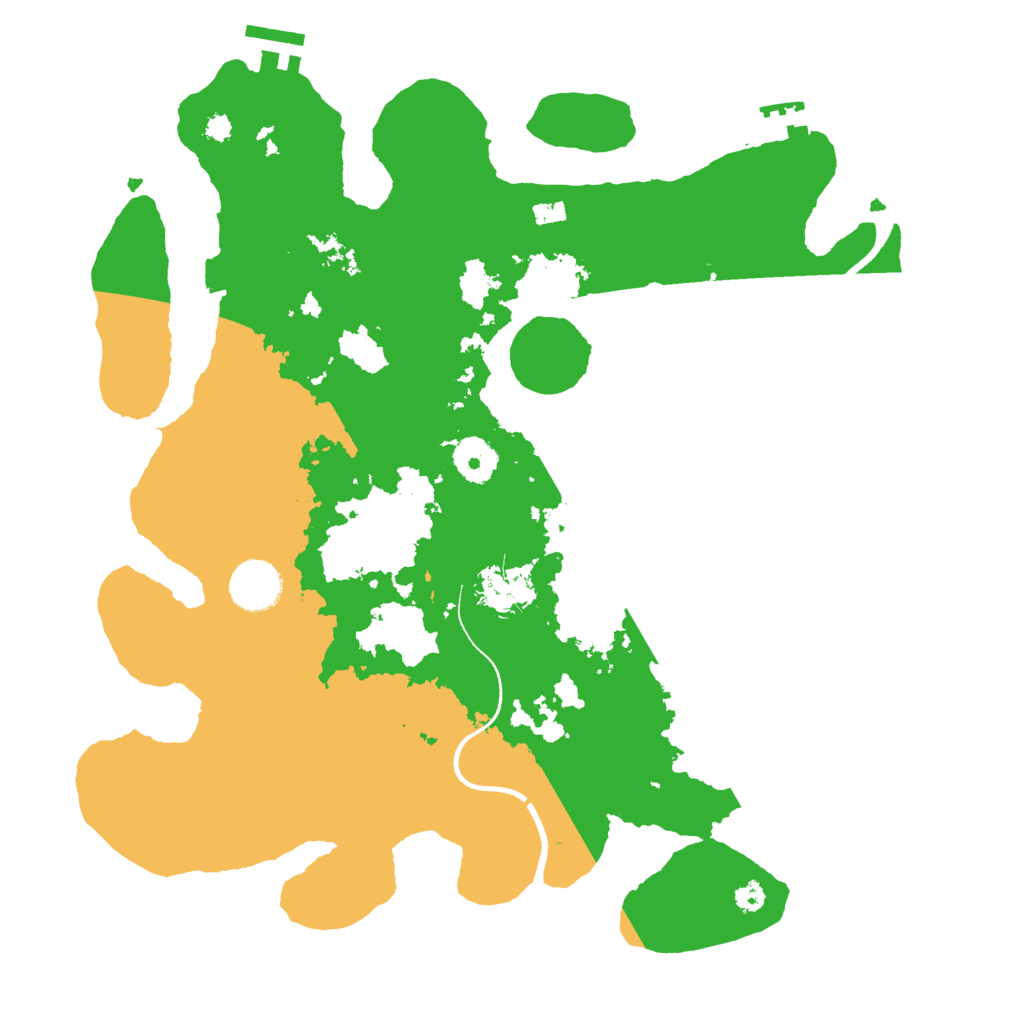 Biome Rust Map: Procedural Map, Size: 3500, Seed: 796571855