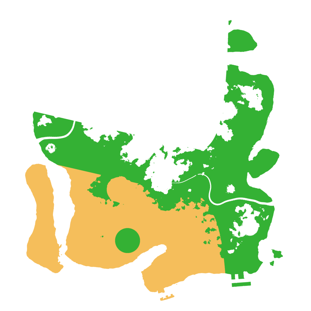 Biome Rust Map: Procedural Map, Size: 3300, Seed: 3945