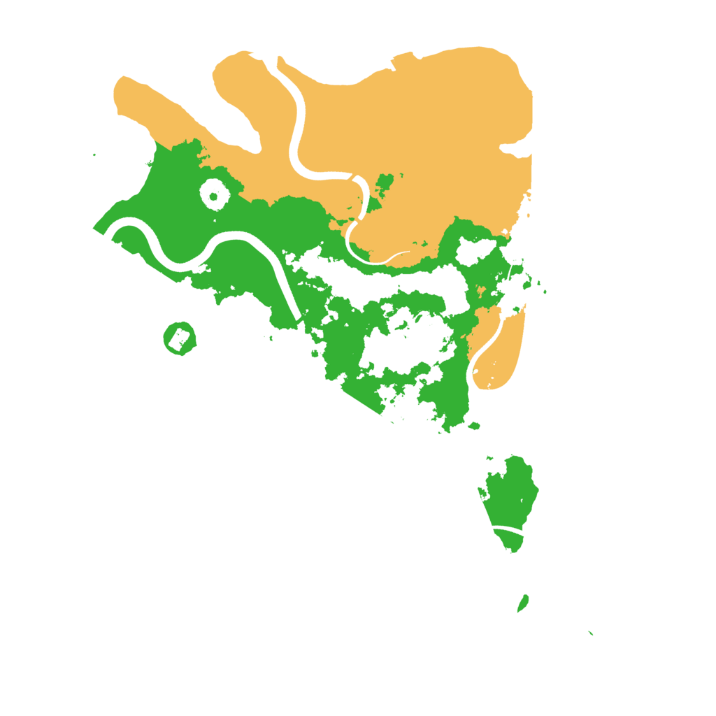 Biome Rust Map: Procedural Map, Size: 3600, Seed: 131052023