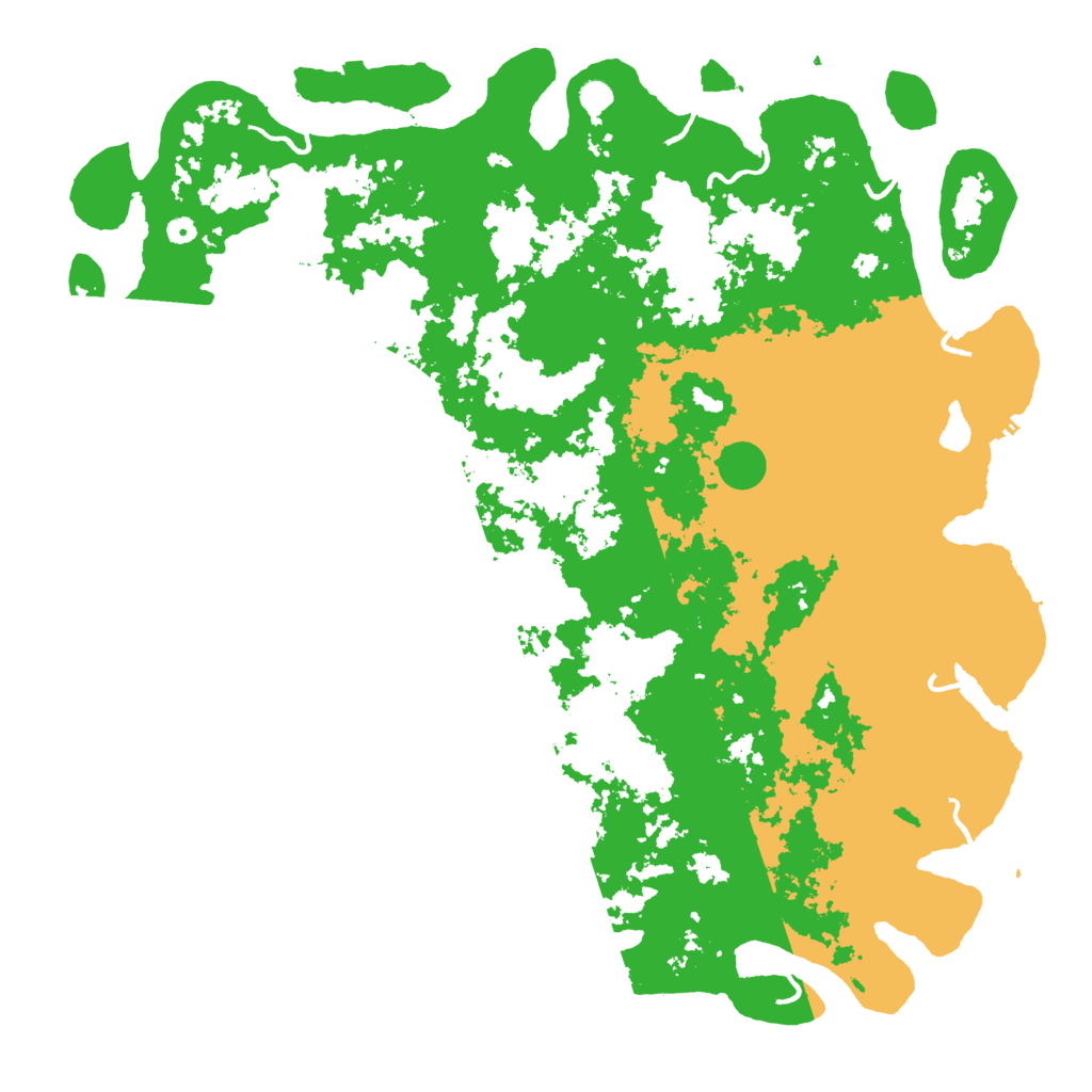 Biome Rust Map: Procedural Map, Size: 6000, Seed: 1660354211