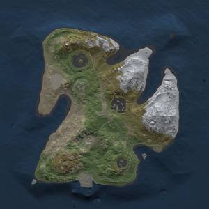 Thumbnail Rust Map: Procedural Map, Size: 2000, Seed: 687892339, 5 Monuments