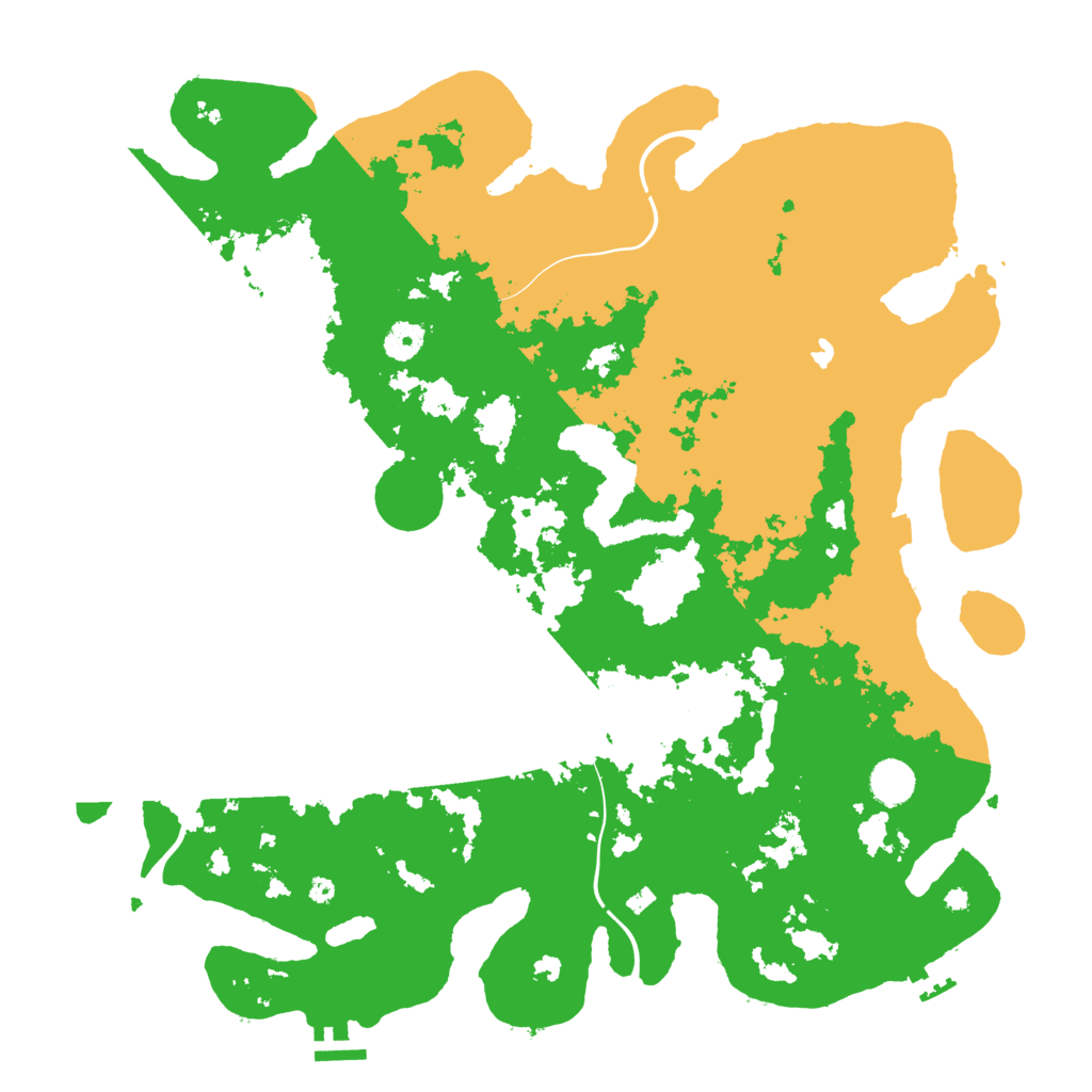 Biome Rust Map: Procedural Map, Size: 4250, Seed: 346022761