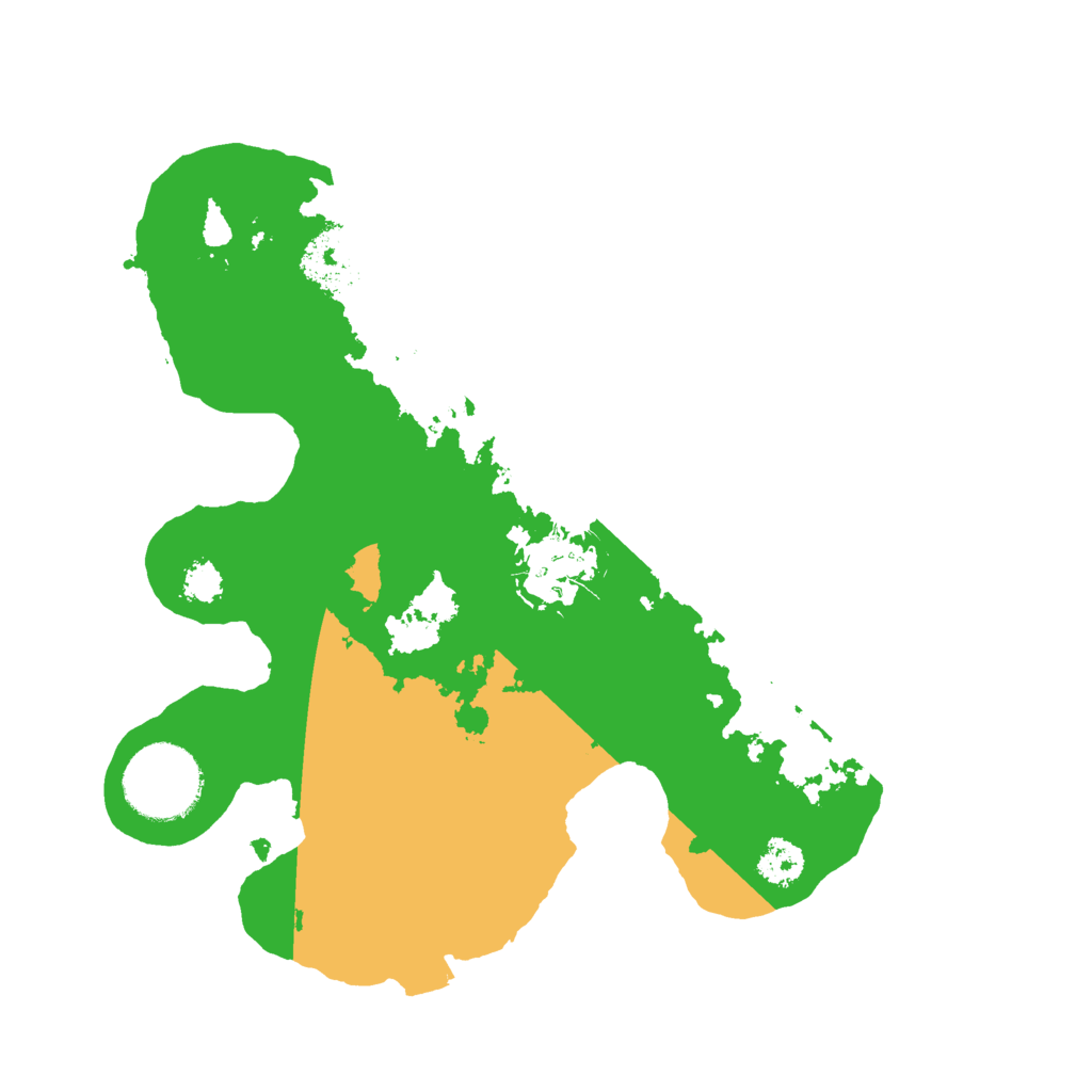 Biome Rust Map: Procedural Map, Size: 2500, Seed: 1492