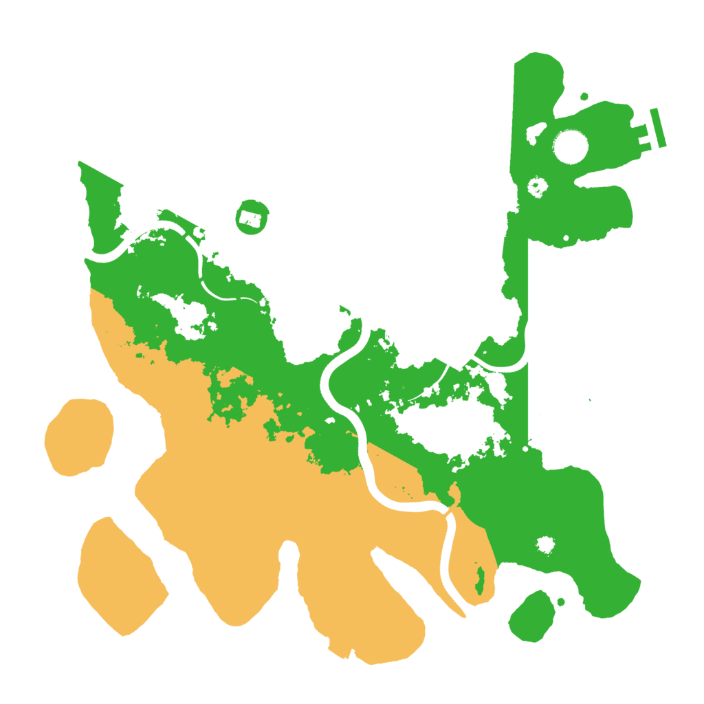 Biome Rust Map: Procedural Map, Size: 3600, Seed: 87514589
