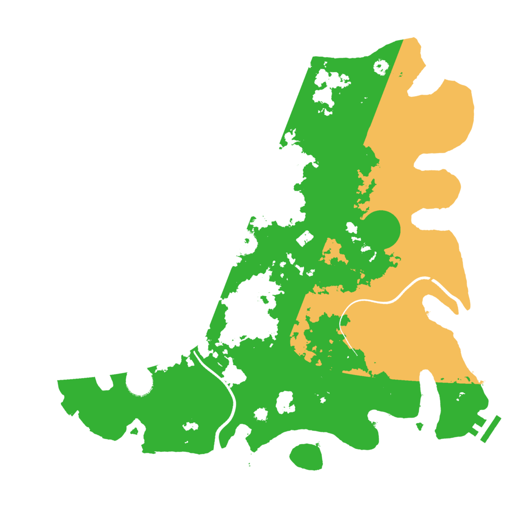 Biome Rust Map: Procedural Map, Size: 3550, Seed: 74181129