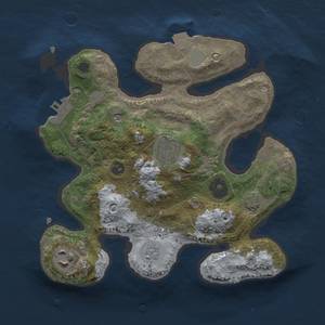 Thumbnail Rust Map: Procedural Map, Size: 2500, Seed: 320954294, 9 Monuments