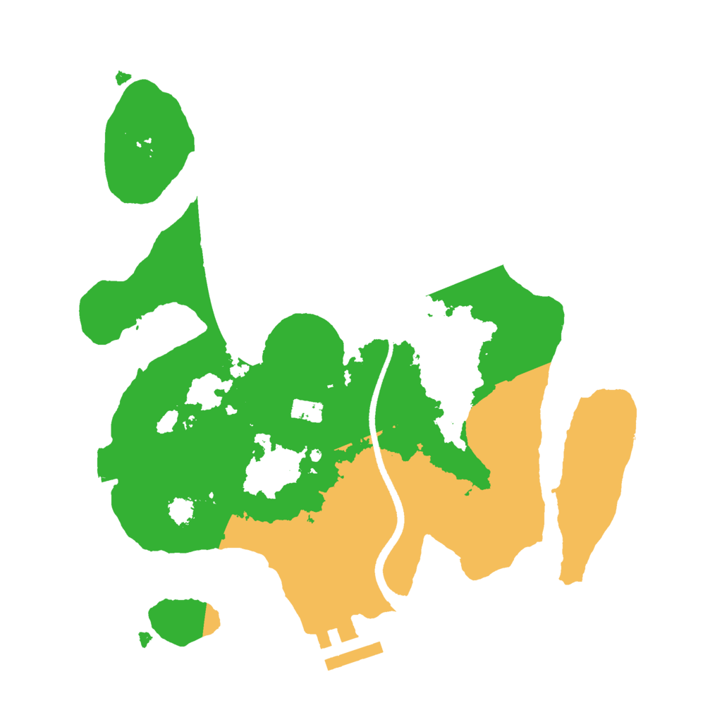 Biome Rust Map: Procedural Map, Size: 2500, Seed: 654055