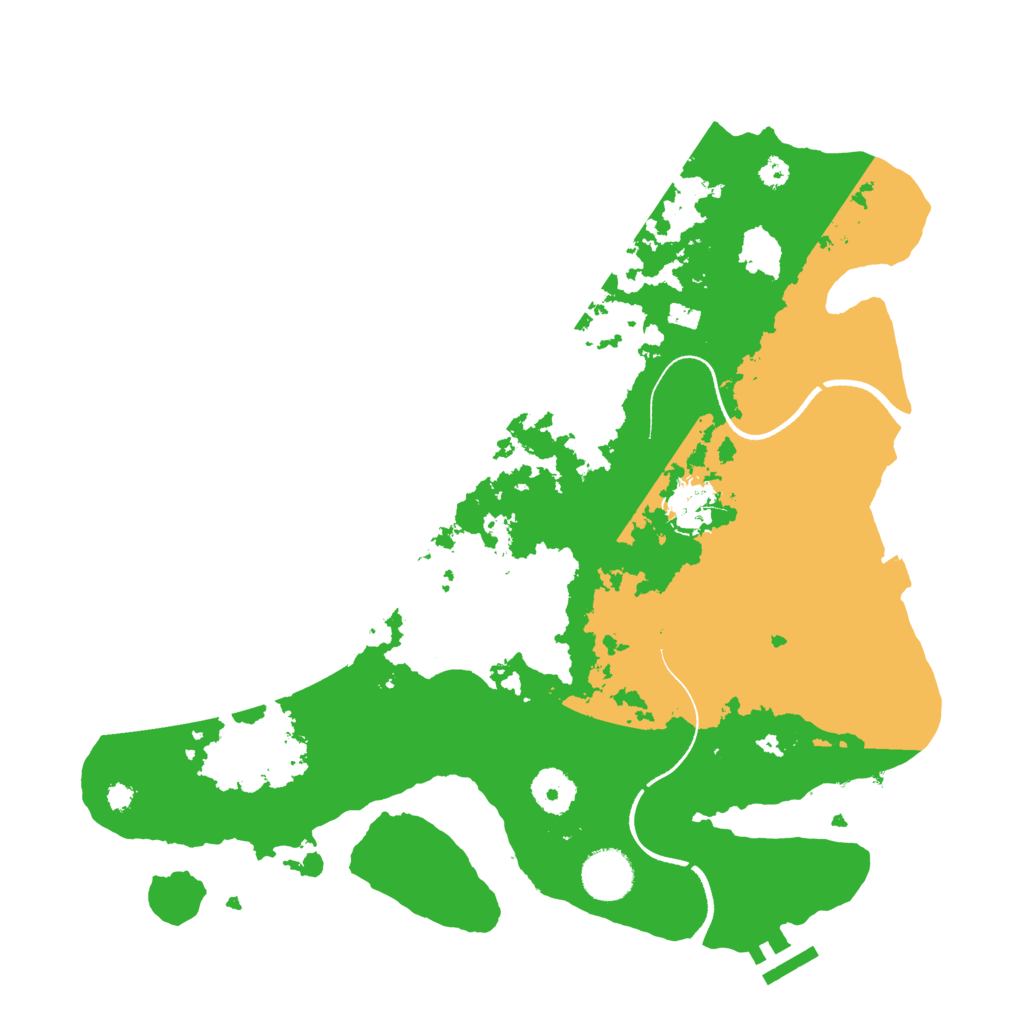 Biome Rust Map: Procedural Map, Size: 3500, Seed: 1231241