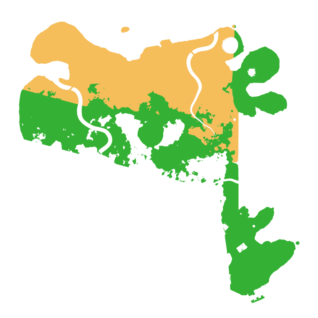 Biome Rust Map: Procedural Map, Size: 3500, Seed: 1030831819