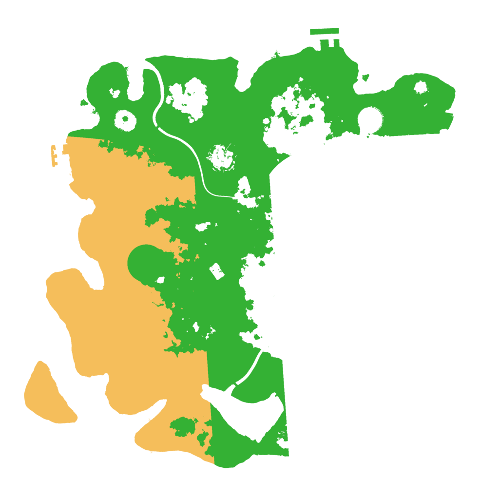 Biome Rust Map: Procedural Map, Size: 3500, Seed: 427755774