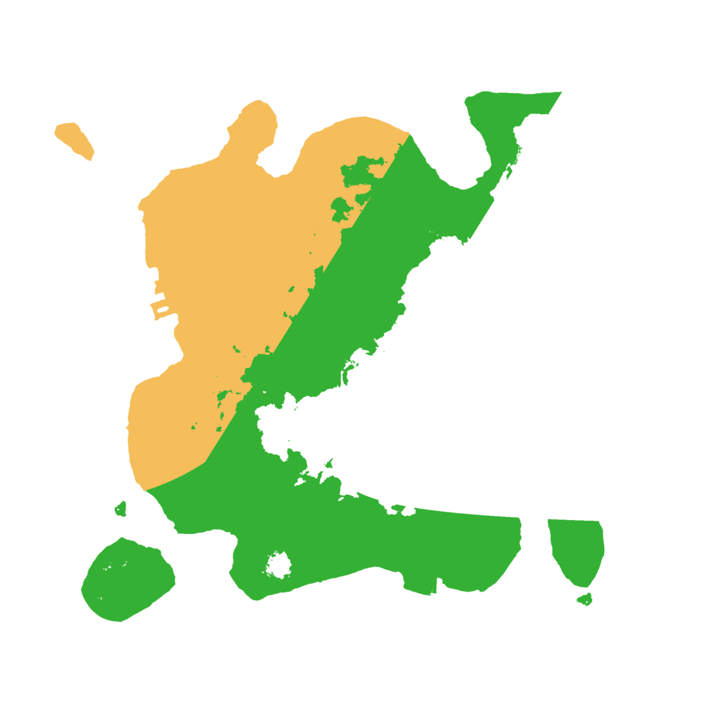 Biome Rust Map: Procedural Map, Size: 2500, Seed: 2020486964