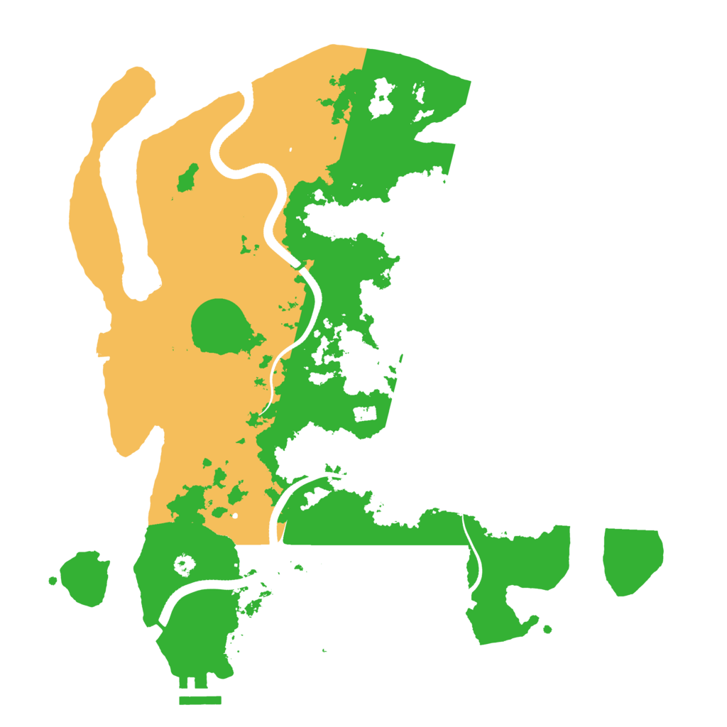 Biome Rust Map: Procedural Map, Size: 3500, Seed: 1293258284