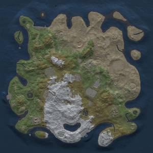 Thumbnail Rust Map: Procedural Map, Size: 3800, Seed: 94368612, 18 Monuments