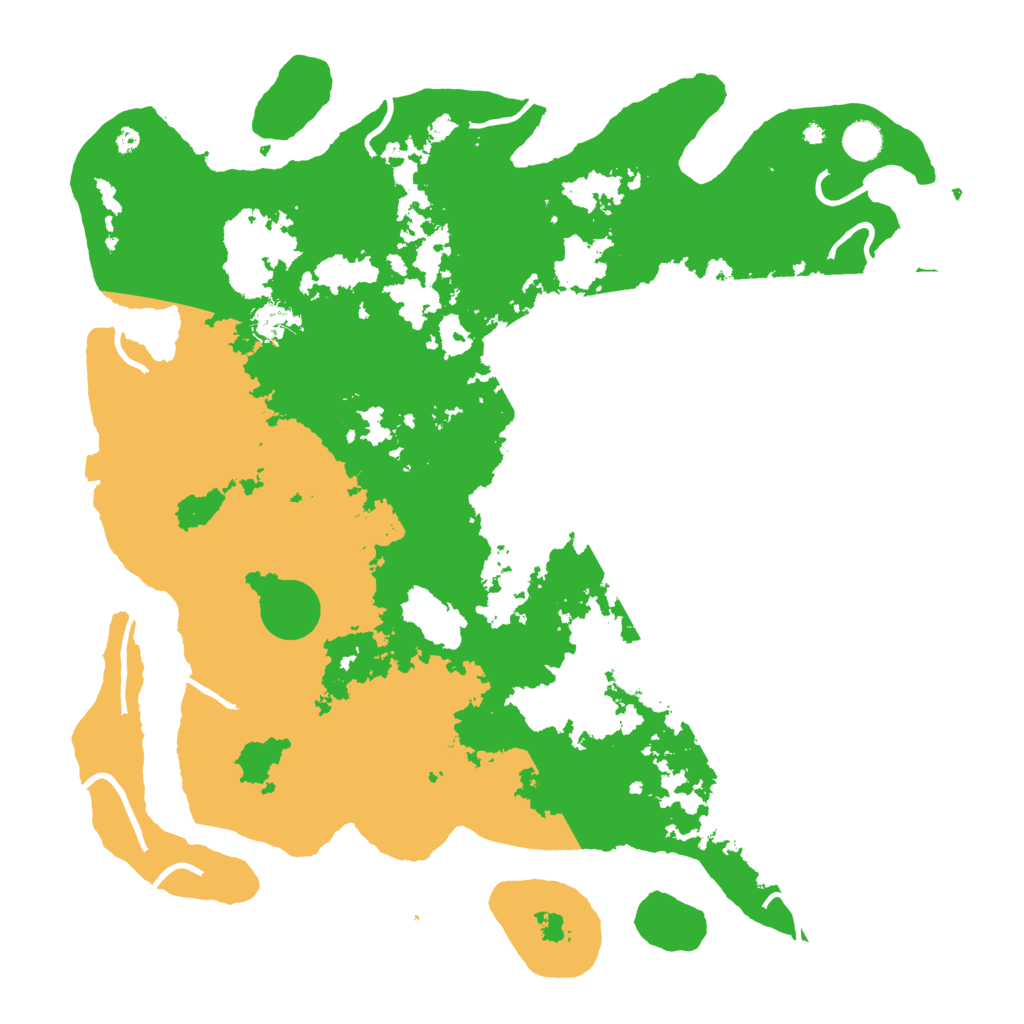 Biome Rust Map: Procedural Map, Size: 4500, Seed: 3261