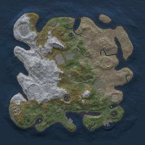 Thumbnail Rust Map: Procedural Map, Size: 3500, Seed: 529, 15 Monuments