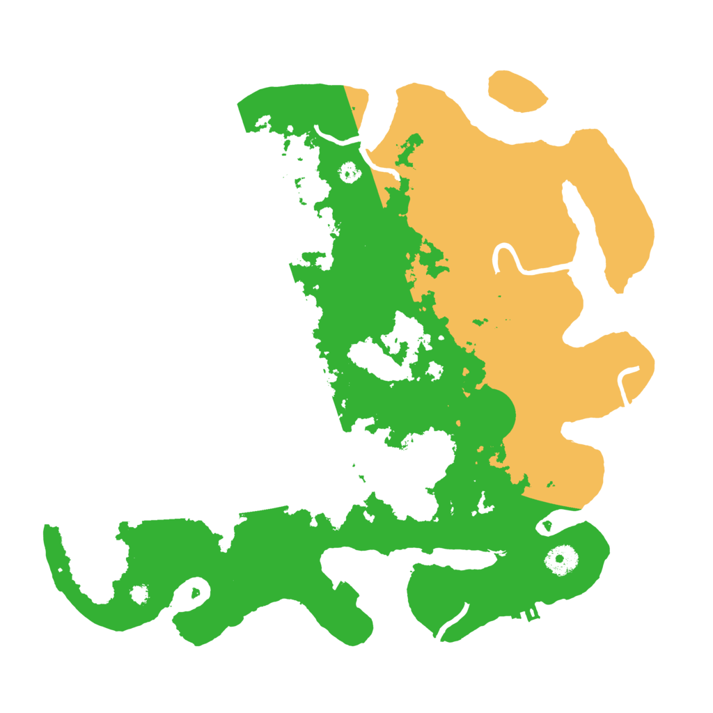 Biome Rust Map: Procedural Map, Size: 3500, Seed: 529