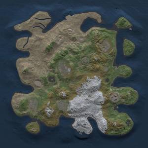 Thumbnail Rust Map: Procedural Map, Size: 3200, Seed: 4324235, 13 Monuments