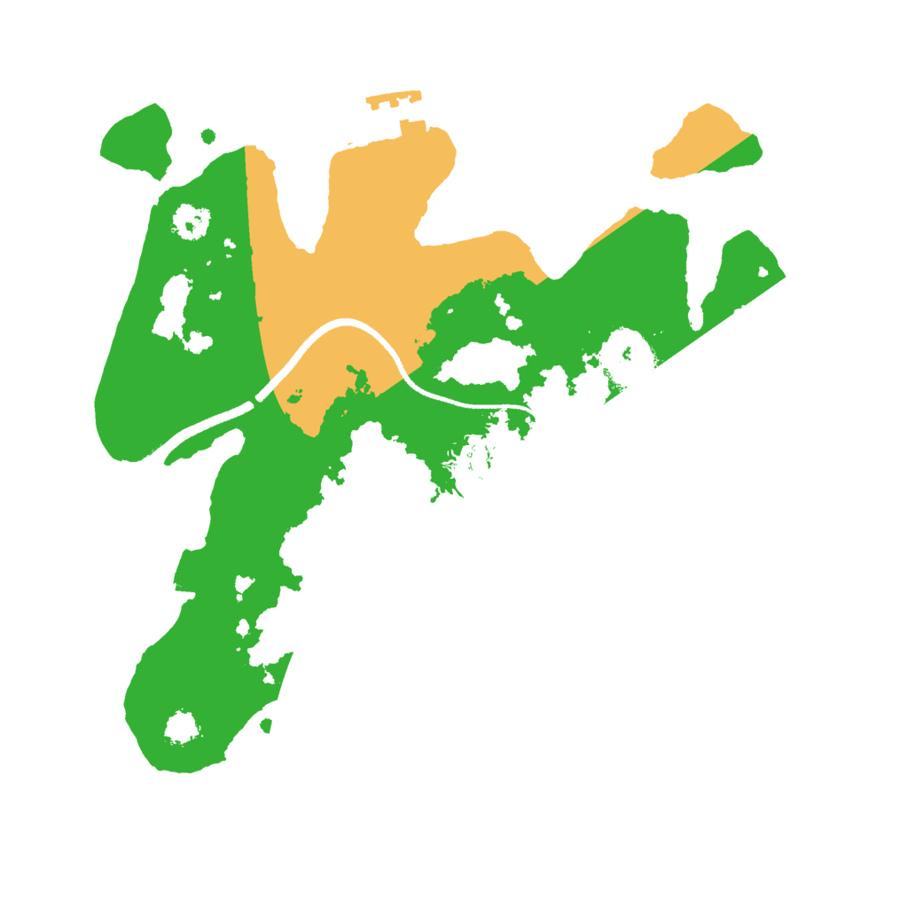 Biome Rust Map: Procedural Map, Size: 2500, Seed: 103797779