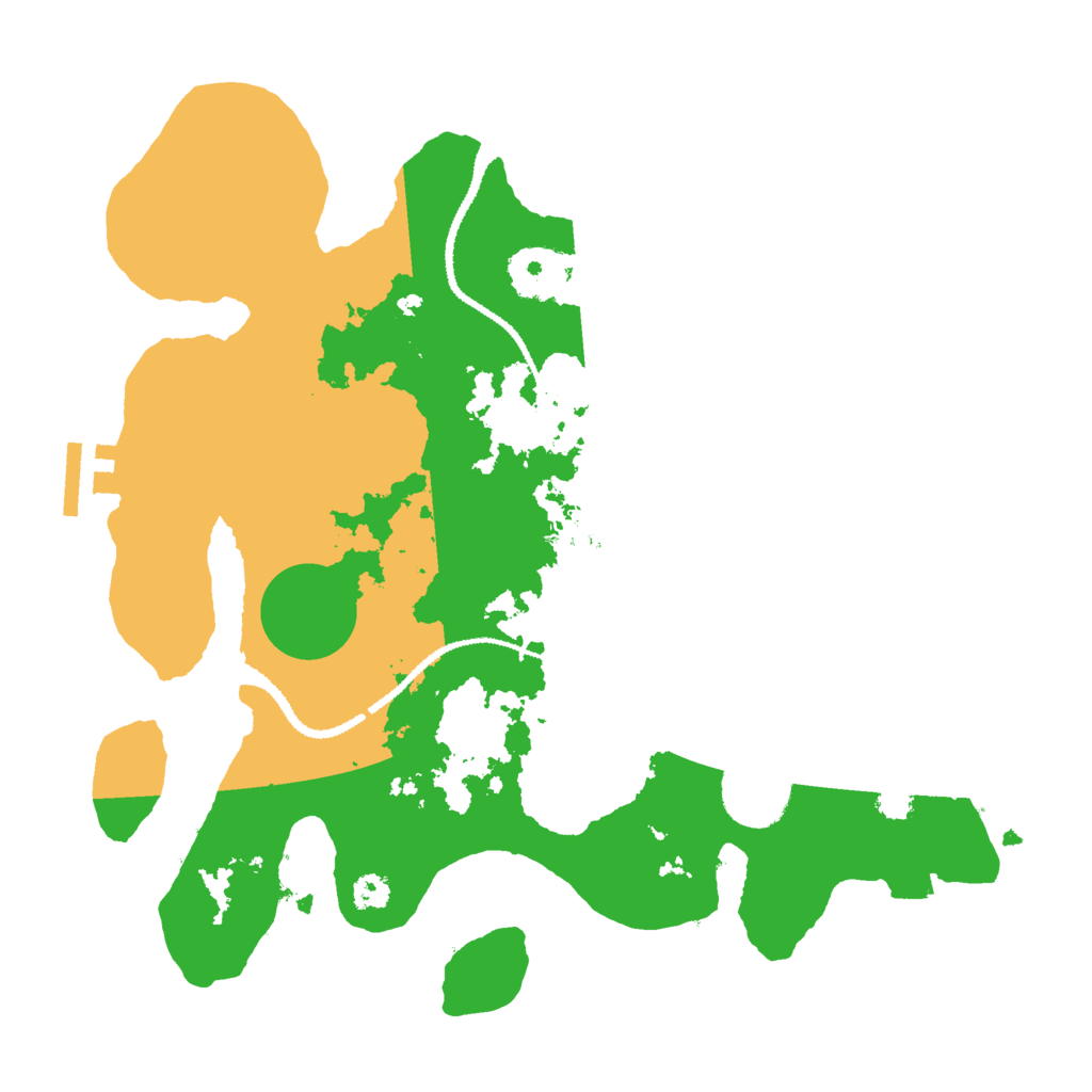 Biome Rust Map: Procedural Map, Size: 3000, Seed: 143027218