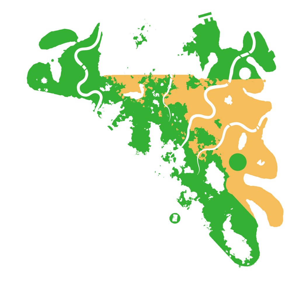 Biome Rust Map: Procedural Map, Size: 4500, Seed: 863499661