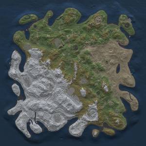 Thumbnail Rust Map: Procedural Map, Size: 4500, Seed: 863499661, 19 Monuments