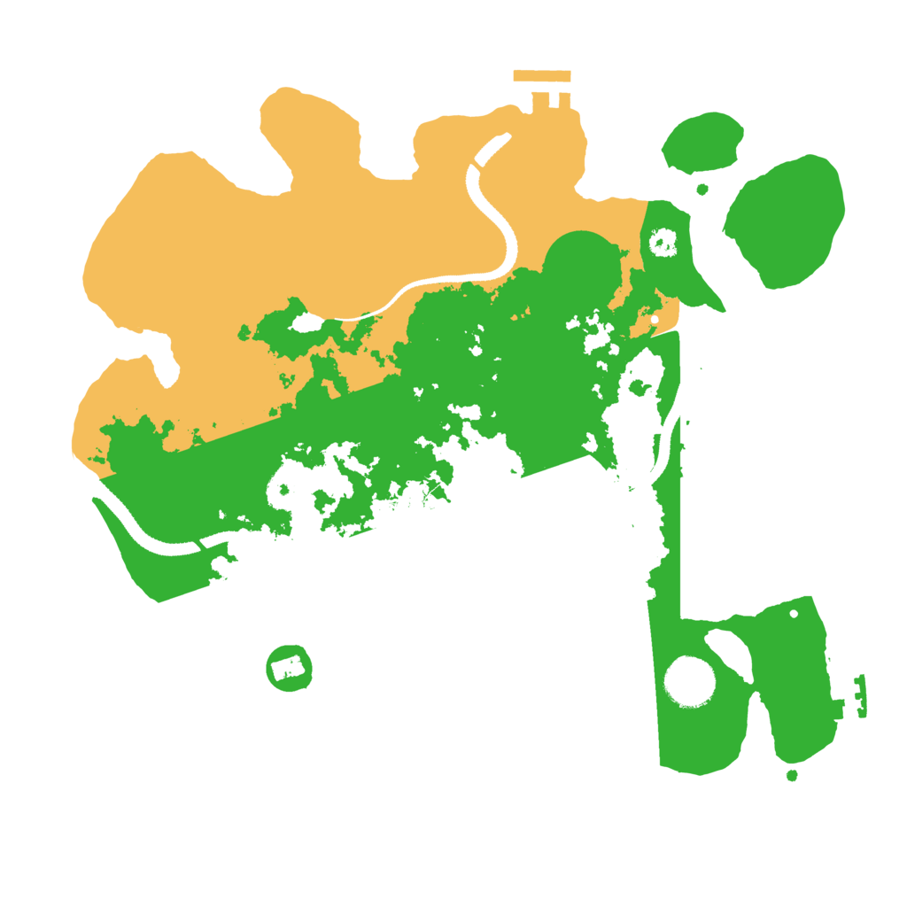 Biome Rust Map: Procedural Map, Size: 3200, Seed: 3879468