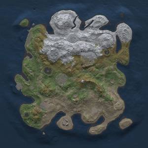 Thumbnail Rust Map: Procedural Map, Size: 3000, Seed: 1871895291, 12 Monuments