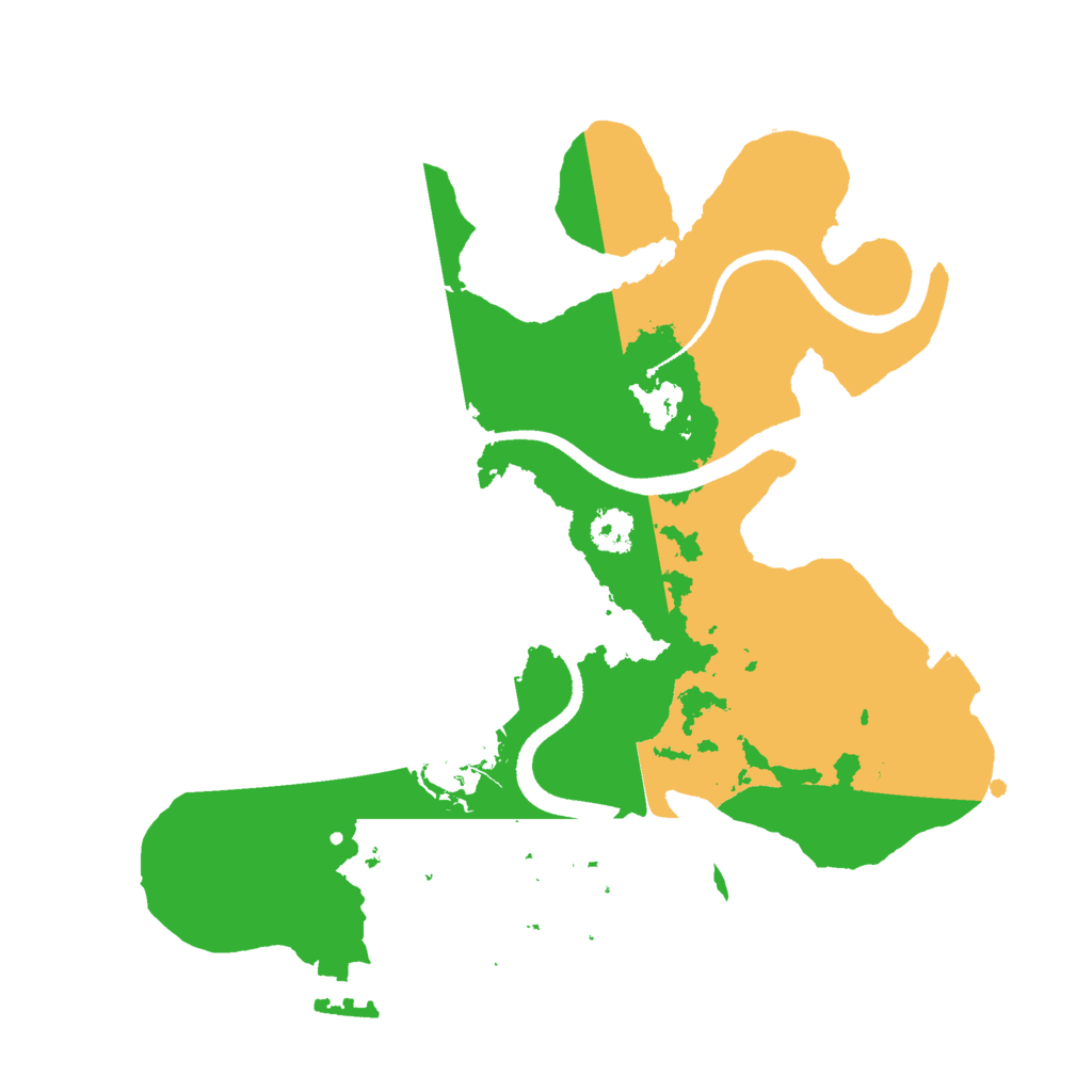 Biome Rust Map: Procedural Map, Size: 2500, Seed: 686776075