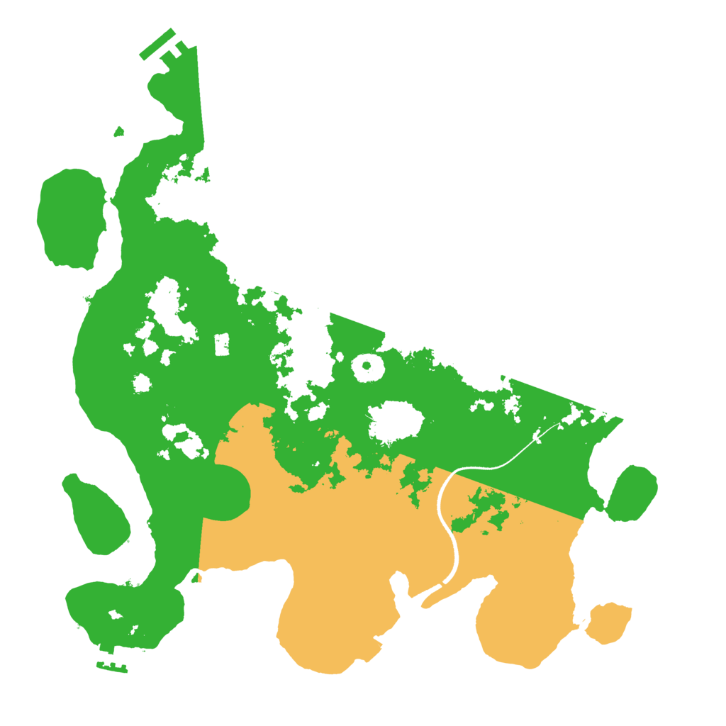 Biome Rust Map: Procedural Map, Size: 3500, Seed: 1258705427