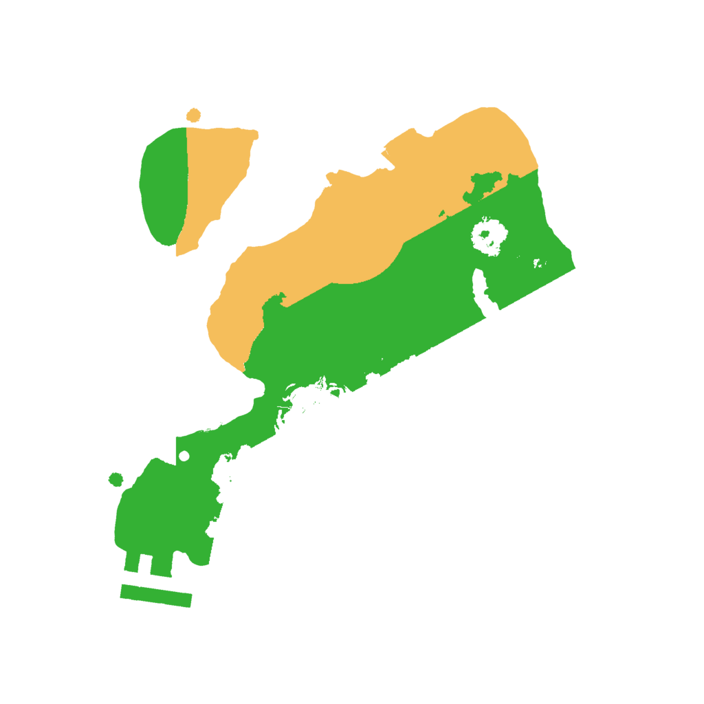 Biome Rust Map: Procedural Map, Size: 2000, Seed: 283028797