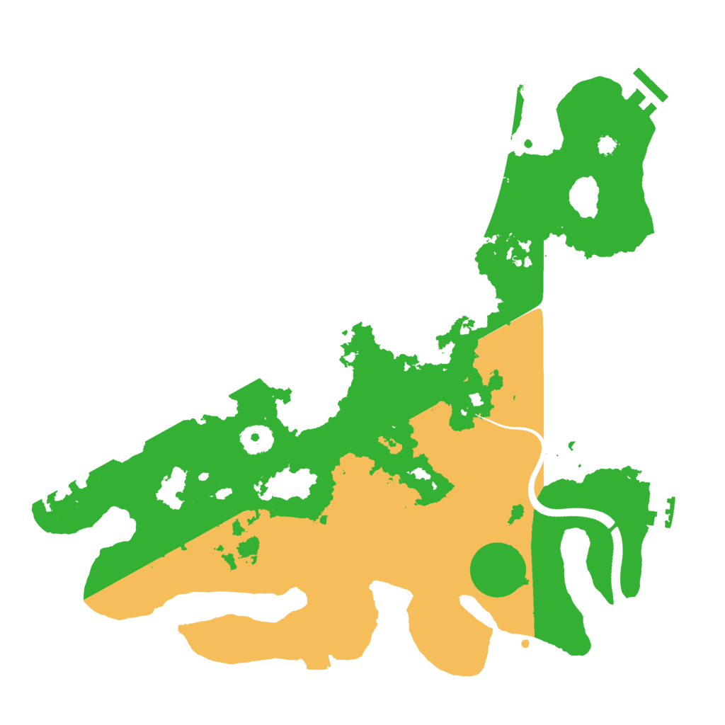 Biome Rust Map: Procedural Map, Size: 3500, Seed: 912378