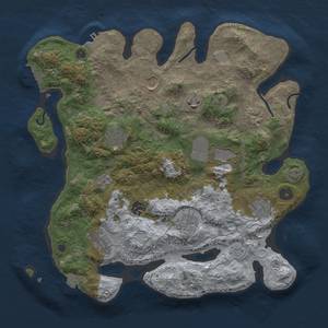 Thumbnail Rust Map: Procedural Map, Size: 3600, Seed: 10106, 18 Monuments