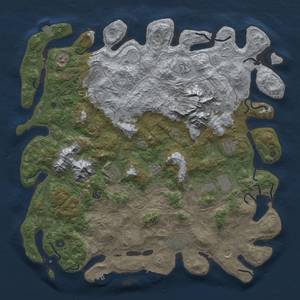 Thumbnail Rust Map: Procedural Map, Size: 5000, Seed: 521446866, 19 Monuments