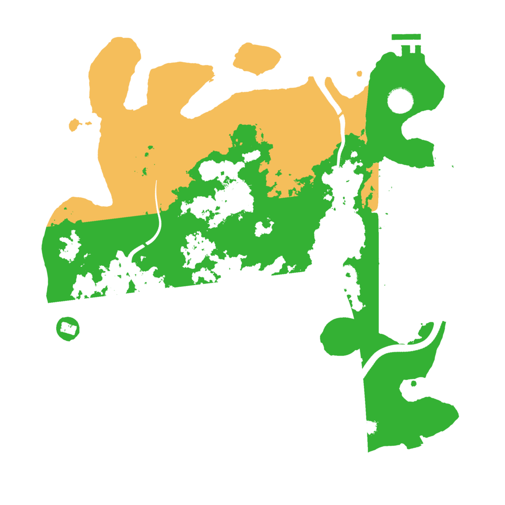 Biome Rust Map: Procedural Map, Size: 3500, Seed: 280206909