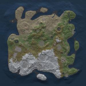 Thumbnail Rust Map: Procedural Map, Size: 3500, Seed: 280206909, 17 Monuments