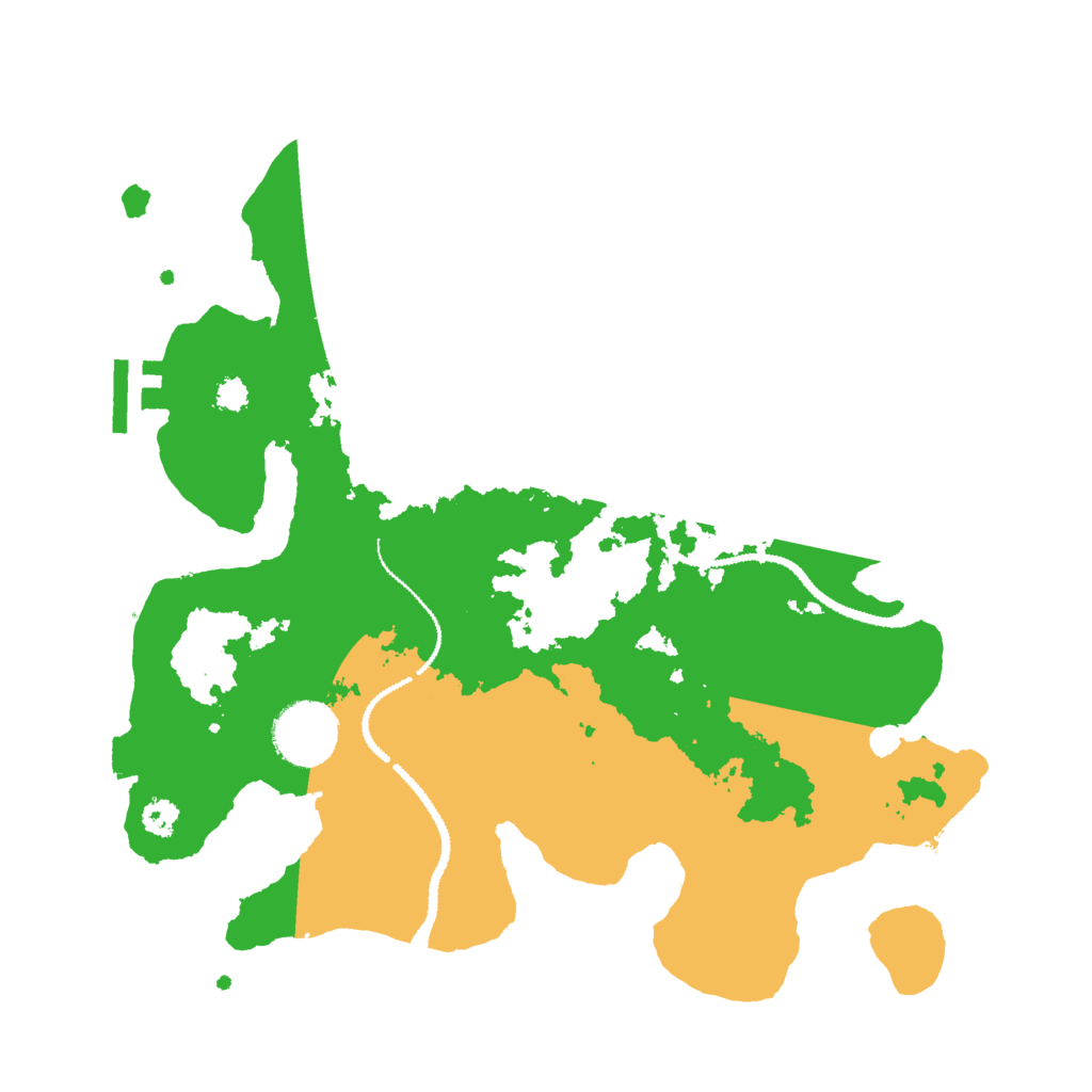 Biome Rust Map: Procedural Map, Size: 3000, Seed: 22322