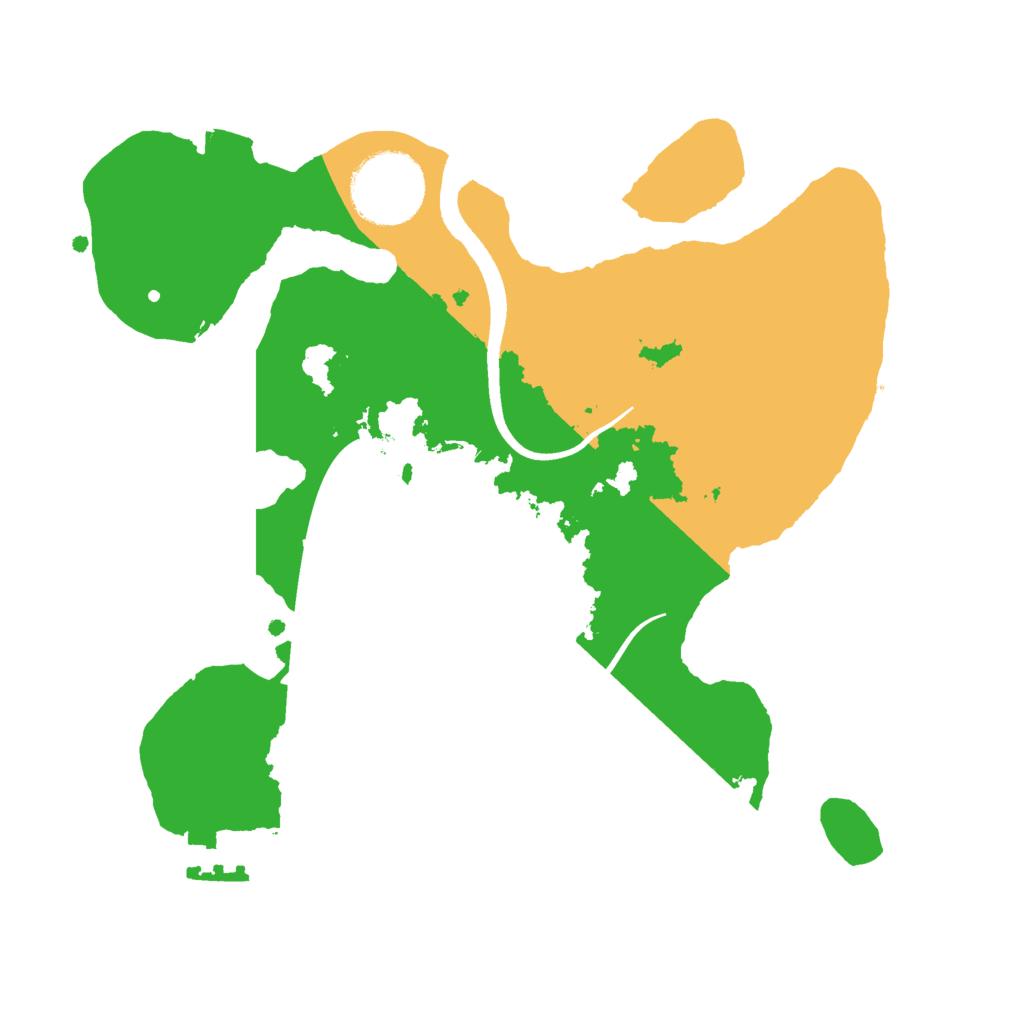 Biome Rust Map: Procedural Map, Size: 2500, Seed: 1939635994