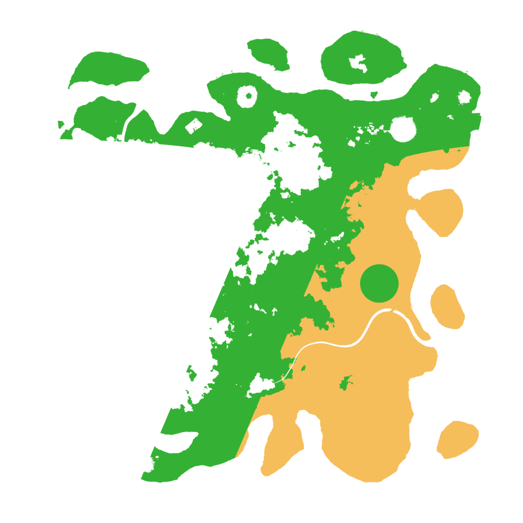 Biome Rust Map: Procedural Map, Size: 3600, Seed: 552637429